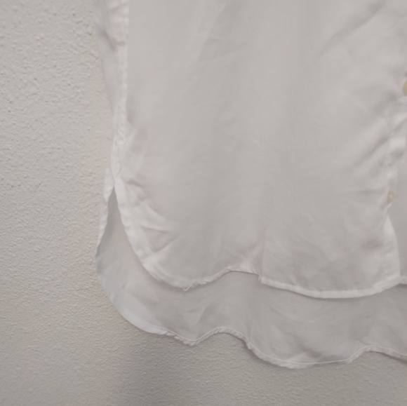 Quince White Vintage Wash Tencel Short Sleeve Button Front Camp Shirt Size Small - Picture 10 of 12